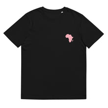 Load image into Gallery viewer, Pink Africa Map Unisex organic cotton t-shirt