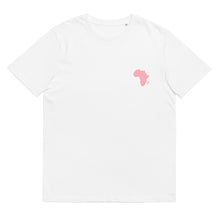 Load image into Gallery viewer, Pink Africa Map Unisex organic cotton t-shirt
