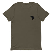 Load image into Gallery viewer, Black Africa Map Short-Sleeve Unisex T-Shirt