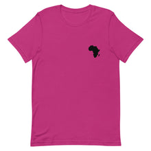 Load image into Gallery viewer, Black Africa Map Short-Sleeve Unisex T-Shirt