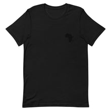 Load image into Gallery viewer, Black Africa Map Short-Sleeve Unisex T-Shirt